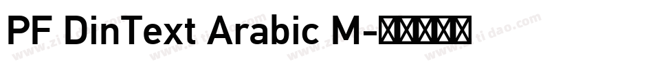 PF DinText Arabic M字体转换
